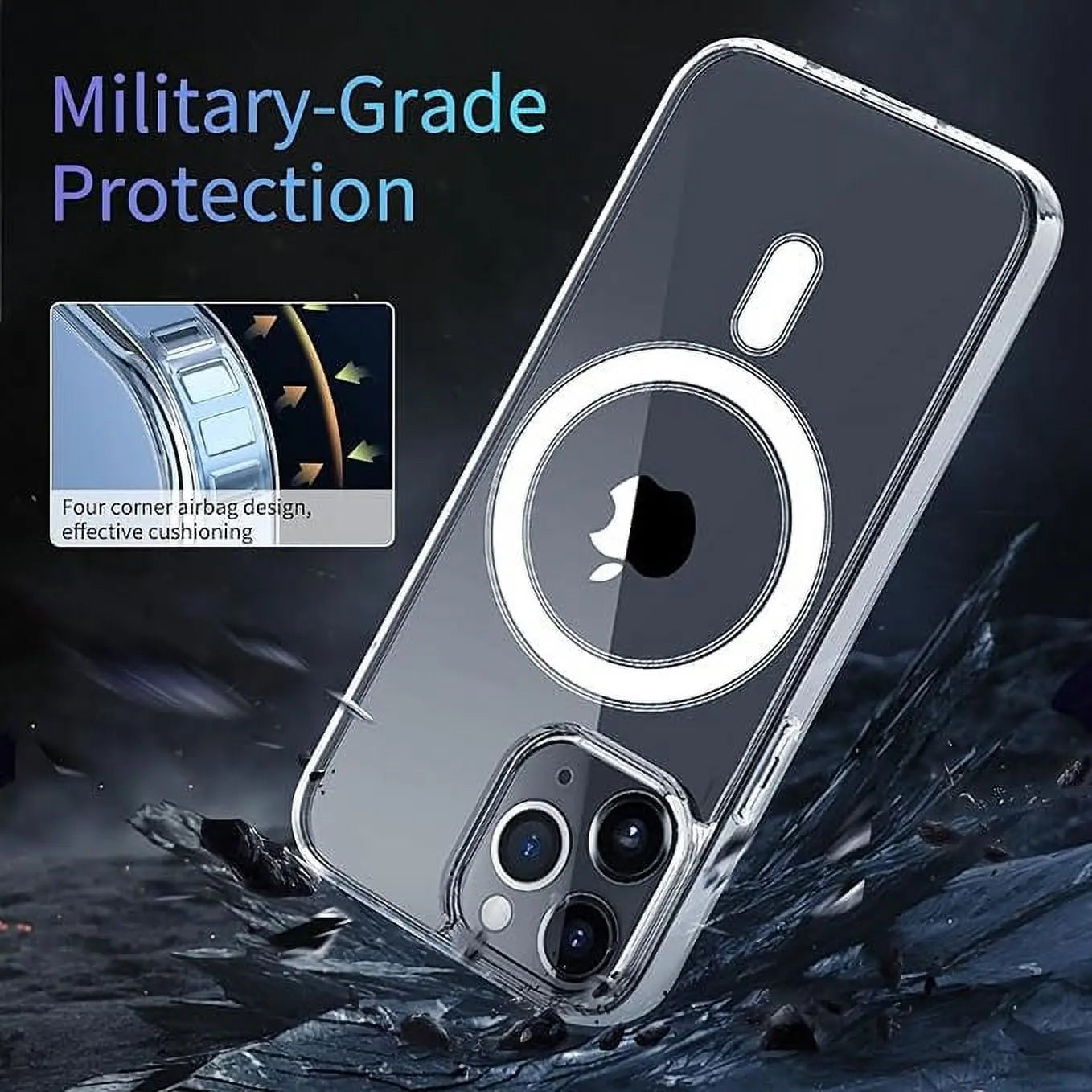 Entronix Apple iPhone XS Max [Magnetic-Compatible] Crystal Clear Case - Sturdy - Entronix