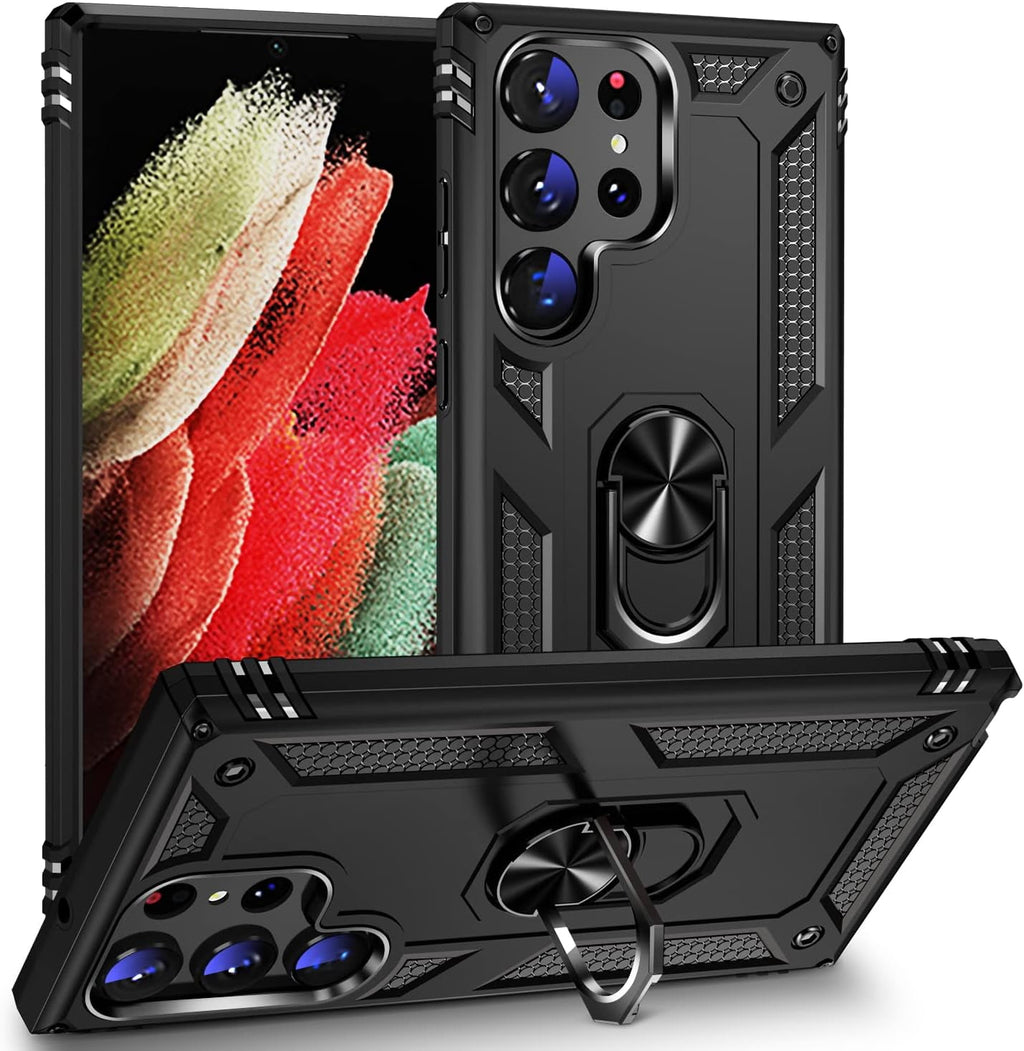 Entronix Samsung Galaxy S23 Ultra Case - Guard Ring Holder, Dual Layer Protection - Entro Retail