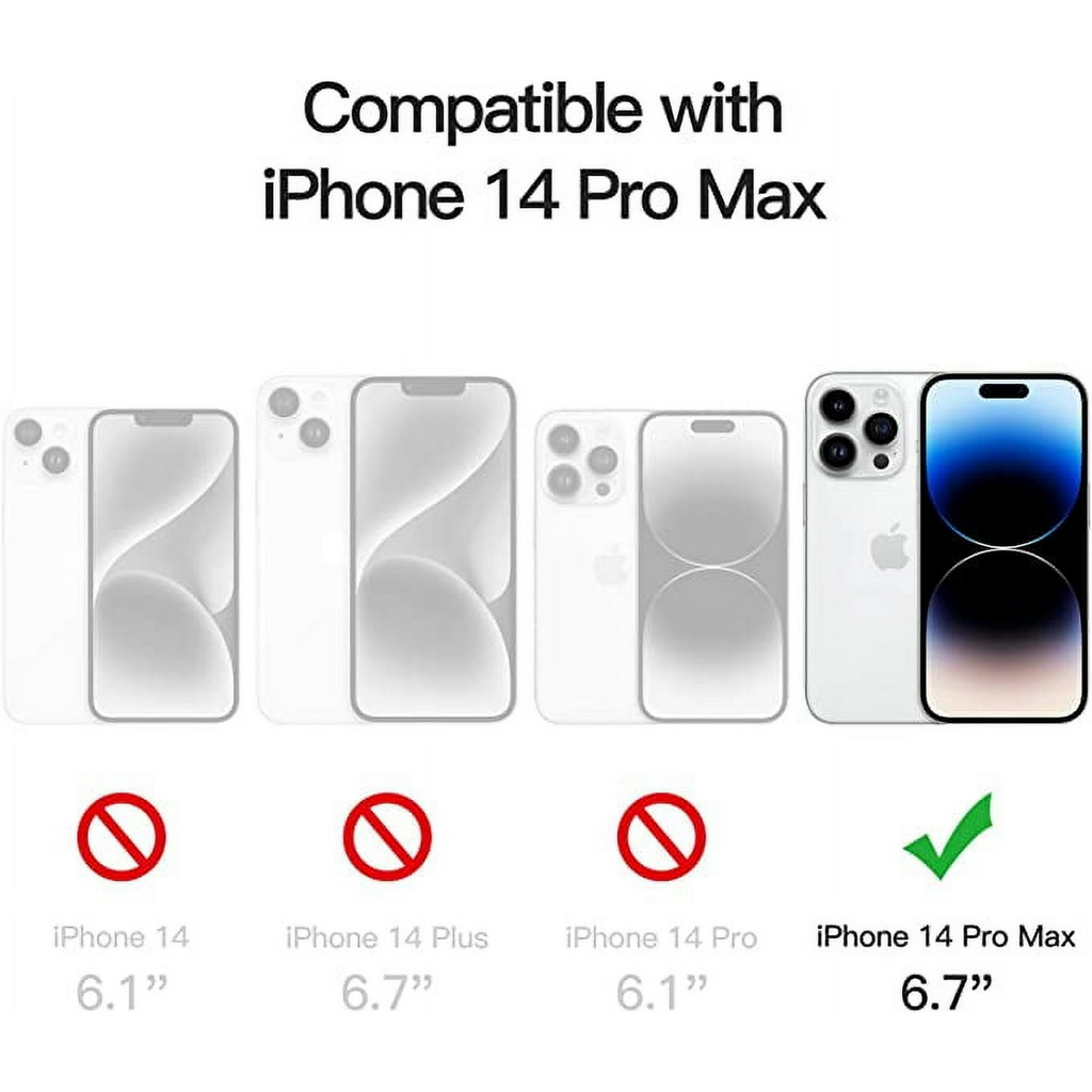 Entronix [Magnetic] Case Compatible with iPhone 14 Pro Max - Translucent Frosted Matte