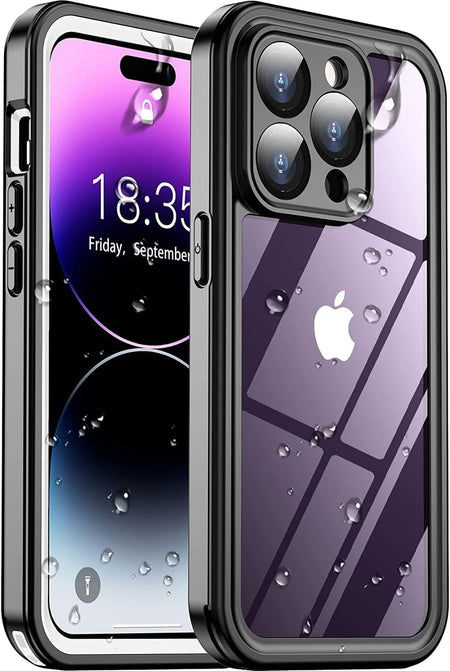 Entronix Waterproof Case for Apple iPhone 14 Pro Max Case, Full Body Shockproof with Built In Screen Protector, Heavy Duty Cover - Entro Retail