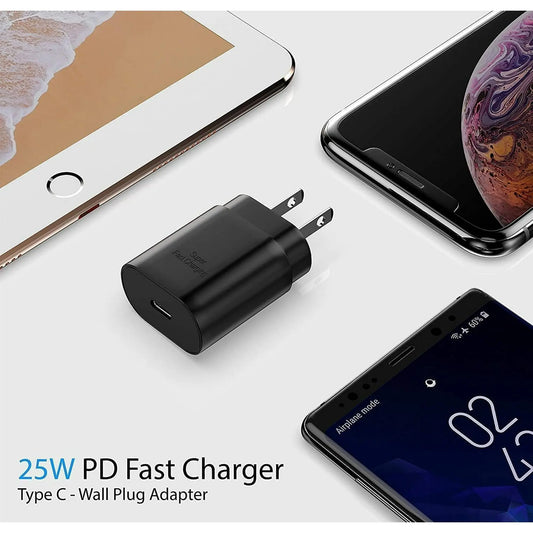 Entronix 25W USB-C Wall Charger - 2-Pack Fast Charging Adapter for iPhone, Pixel, and Galaxy - Entronix