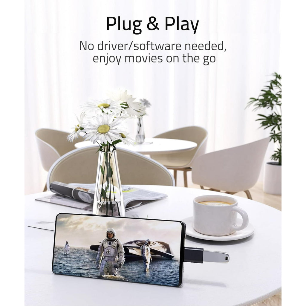 Entronix USB-C to USB-A Adapter - 3-Pack for USB Accessories on iPhone, MacBook, and More