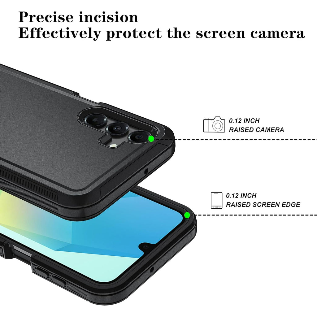 Entronix Case Compatible with Galaxy S24 FE - Triple-Layer Heavy Duty Protection