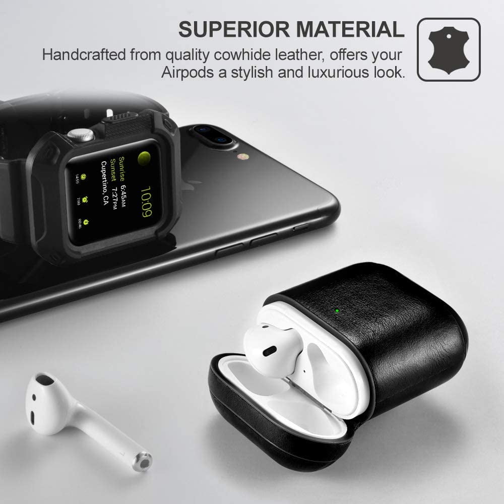 Entronix Case Compatible with AirPods Pro 2nd/1st Gen - Luxury Leather Cover