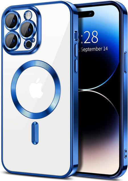 Entronix Case Transparent Case for Apple iPhone 14 Pro Max Clear Magnetic Case, [ Resistant] Slim Fit Shockproof Crystal Case Cover - Entro Retail