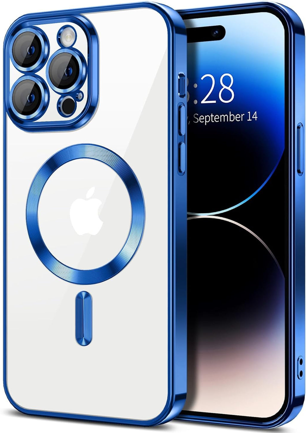 Entronix Case Transparent Case for Apple iPhone 14 Pro Clear Magnetic Case, [ Resistant] Slim Fit Shockproof Crystal Case Cover - Entro Retail