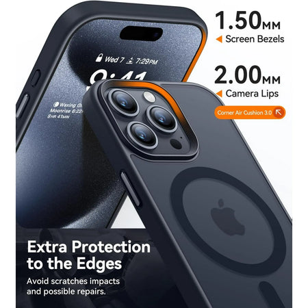 Entronix for Apple iPhone 16 Pro [Magnetic-Compatible] Case - Translucent Matte, - Entro Retail