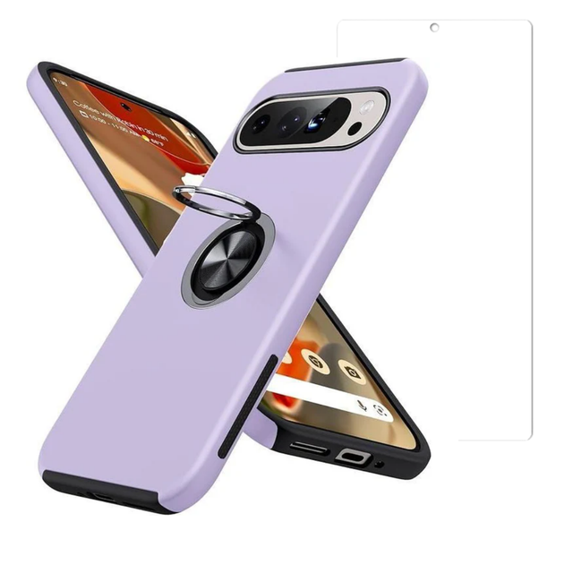 BUPixel9ProXLGripRingPurple1TGClear