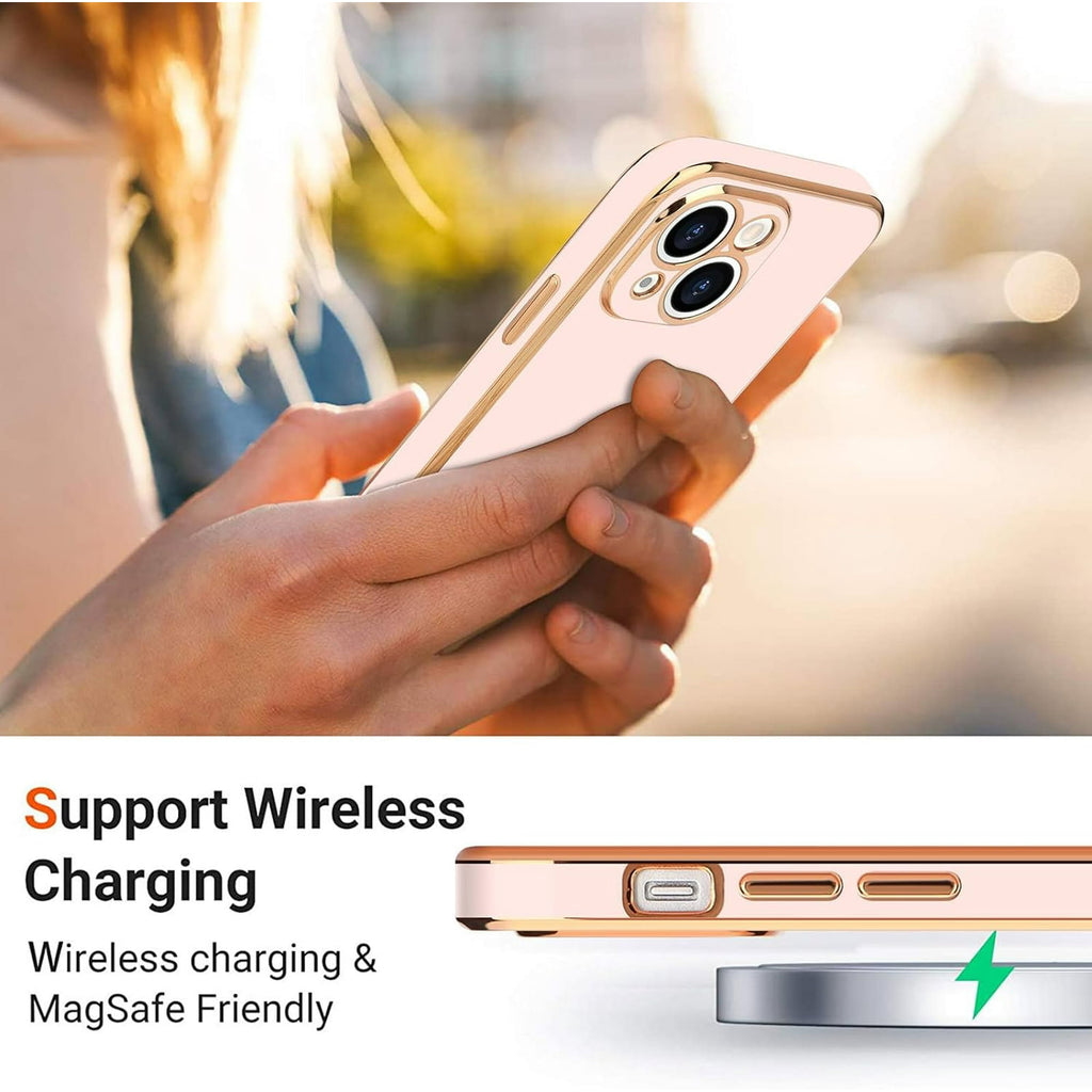 Entronix Bundle Compatible with iPhone 15 Plus - [Flexible] Glossy Heart Case & 2 Clear Screen Protectors