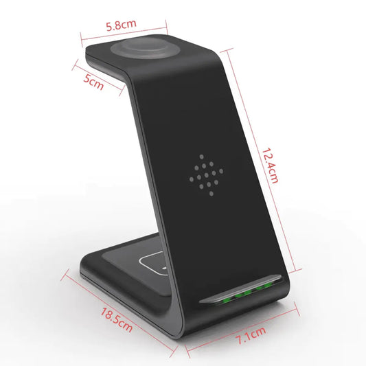 Entronix [3-in-1] Wireless Charging Dock - USB-C/iPhone/iWatch/AirPods - Entronix