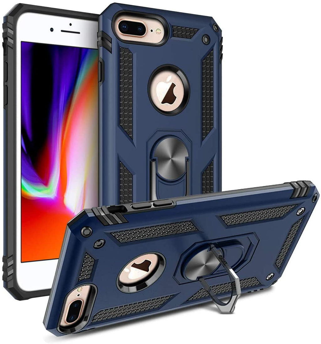 Entronix Apple iPhone 8 Plus/7 Plus Case - Guard Ring Holder, Dual Layer Protection - Entro Retail