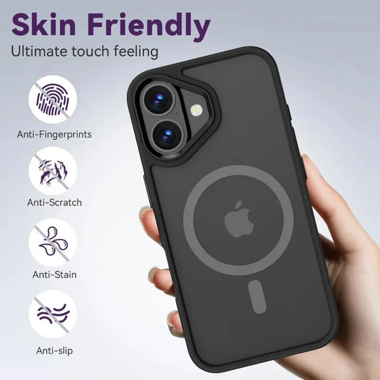Entronix Bundle Compatible with iPhone 17 - [Magnetic] Translucent Matte Case & 2 Clear Screen Protectors - Entronix