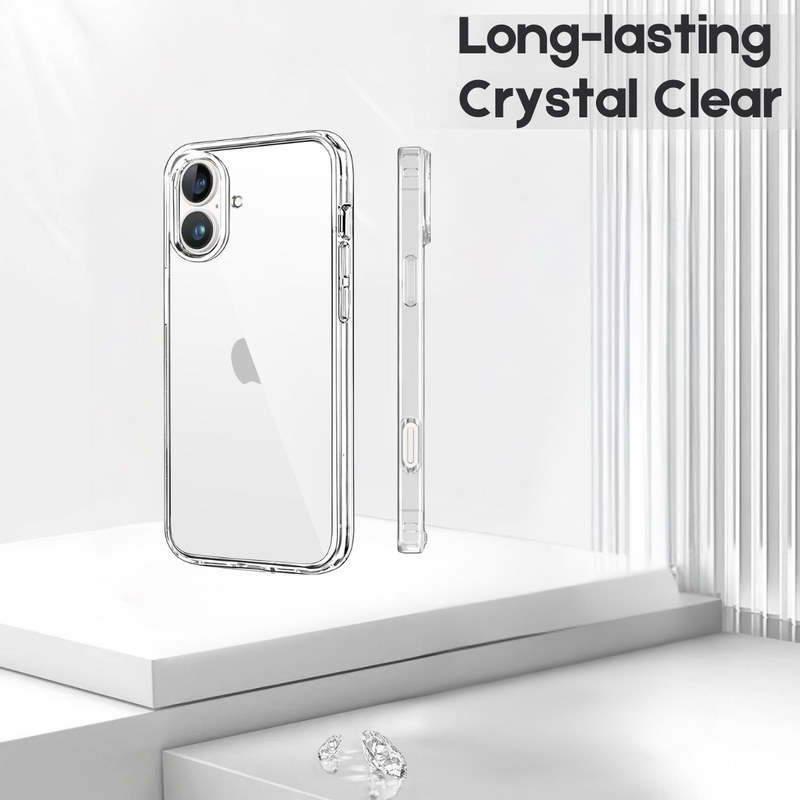 Entronix Case Compatible with iPhone 17 - [Hard Back] Slim Clear - Entronix
