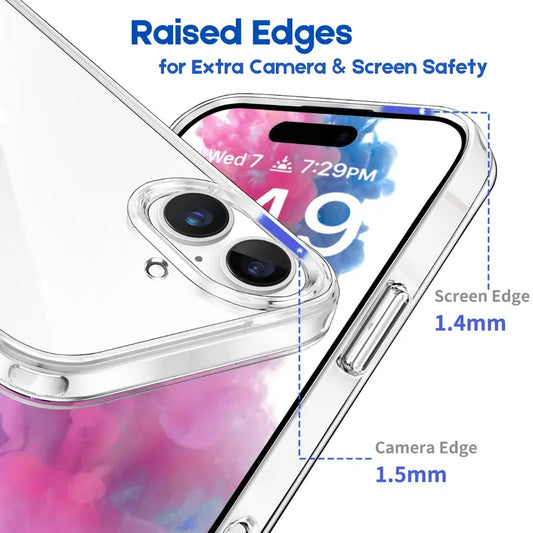 Entronix Case Compatible with iPhone 17 - [Hard Back] Slim Clear - Entronix