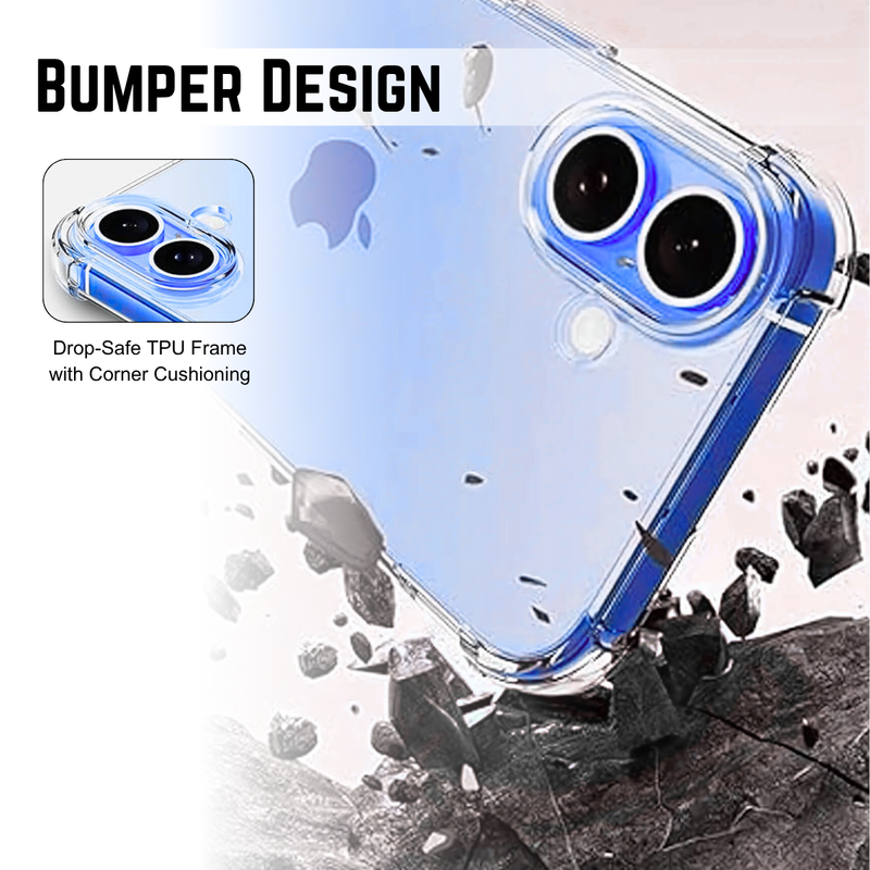 Entronix Case Compatible with iPhone 17 - [Flexible] TPU Clear