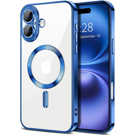 Entronix Apple iPhone 16 Plus [Magnetic-Compatible] Case - Clear & Shiny, - Entro Retail