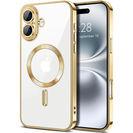 Entronix Apple iPhone 16 Plus [Magnetic-Compatible] Case - Clear & Shiny, - Entro Retail