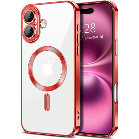Entronix Apple iPhone 16 Plus [Magnetic-Compatible] Case - Clear & Shiny, - Entro Retail