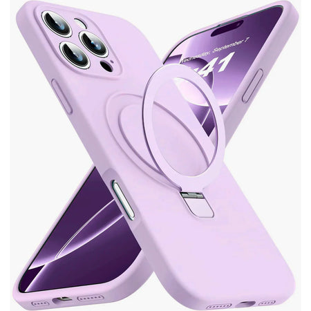 Entronix Silicone Case Designed for Apple iPhone 16 Pro with Stand, Protection Shockproof Dropproof Dustproof Slim Design Phone Cover - Entro Retail