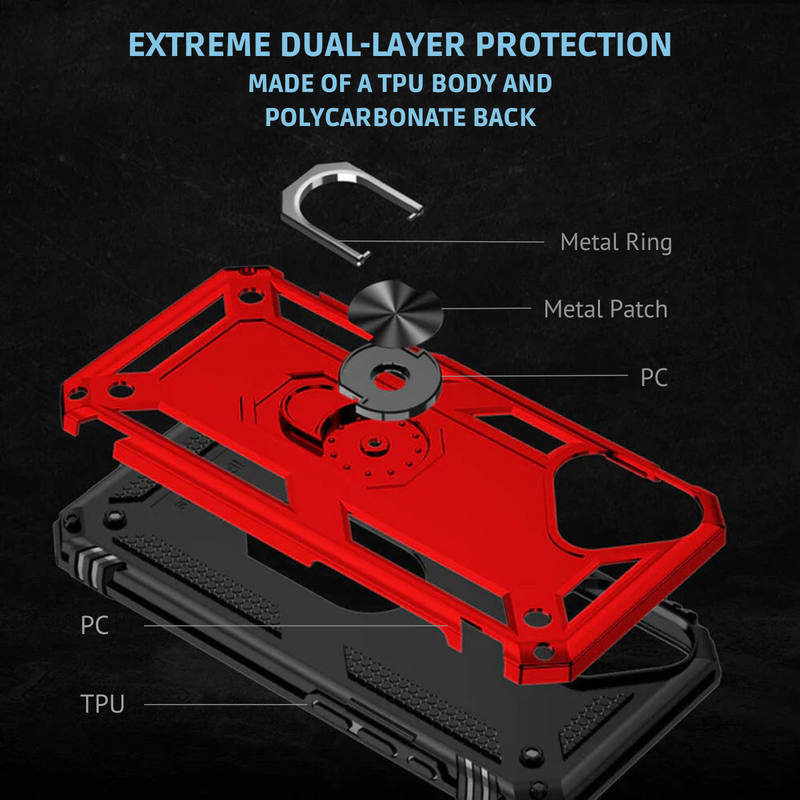 Entronix Case Compatible with iPhone 17 - Dual-Layer Guard Gripstand