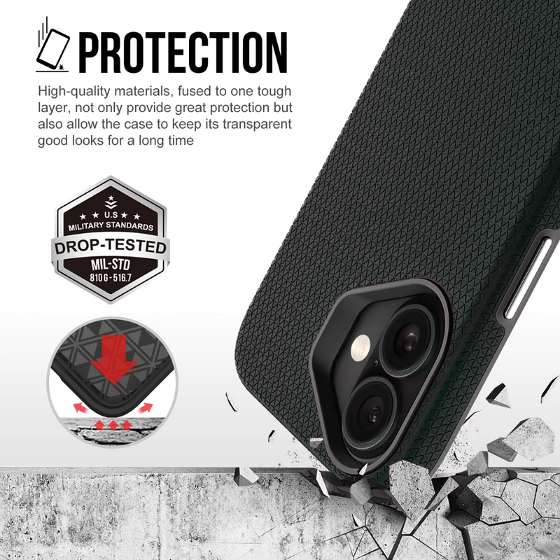 Entronix Case Compatible with iPhone 17 - Anti-Slip Rugged Shockproof Cover