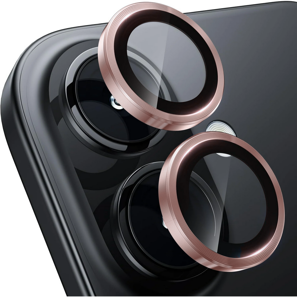 Entronix Camera Lens Protector Compatible with iPhone 16/16 Plus - Luxury Metal
