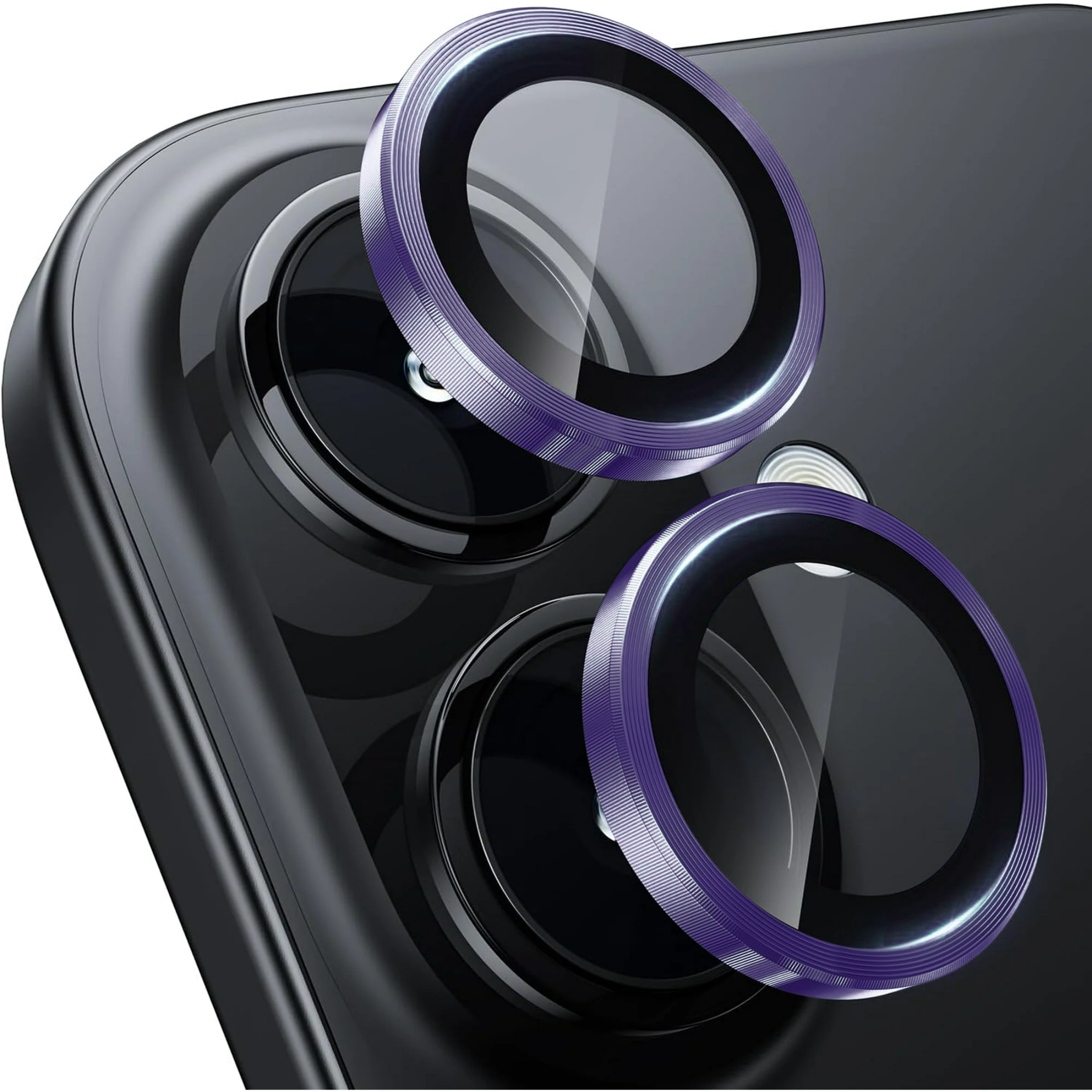 Entronix Camera Lens Protector Compatible with iPhone 16/16 Plus - Luxury Metal