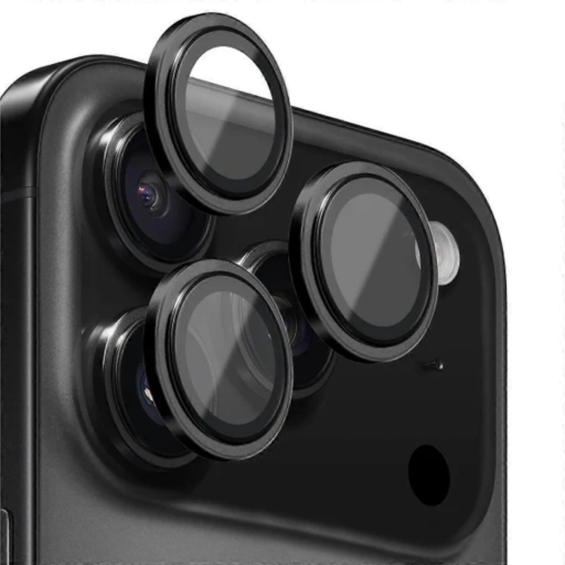 Entronix Camera Lens Protector Compatible with iPhone 17 Pro/17 Pro Max - Luxury Metal - Entronix
