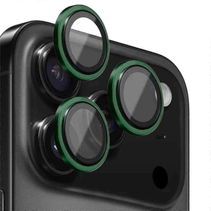 Entronix Camera Lens Protector Compatible with iPhone 17 Pro/17 Pro Max - Luxury Metal - Entronix