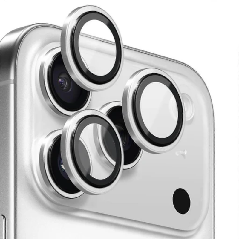 Entronix Camera Lens Protector Compatible with iPhone 17 Pro/17 Pro Max - Luxury Metal - Entronix