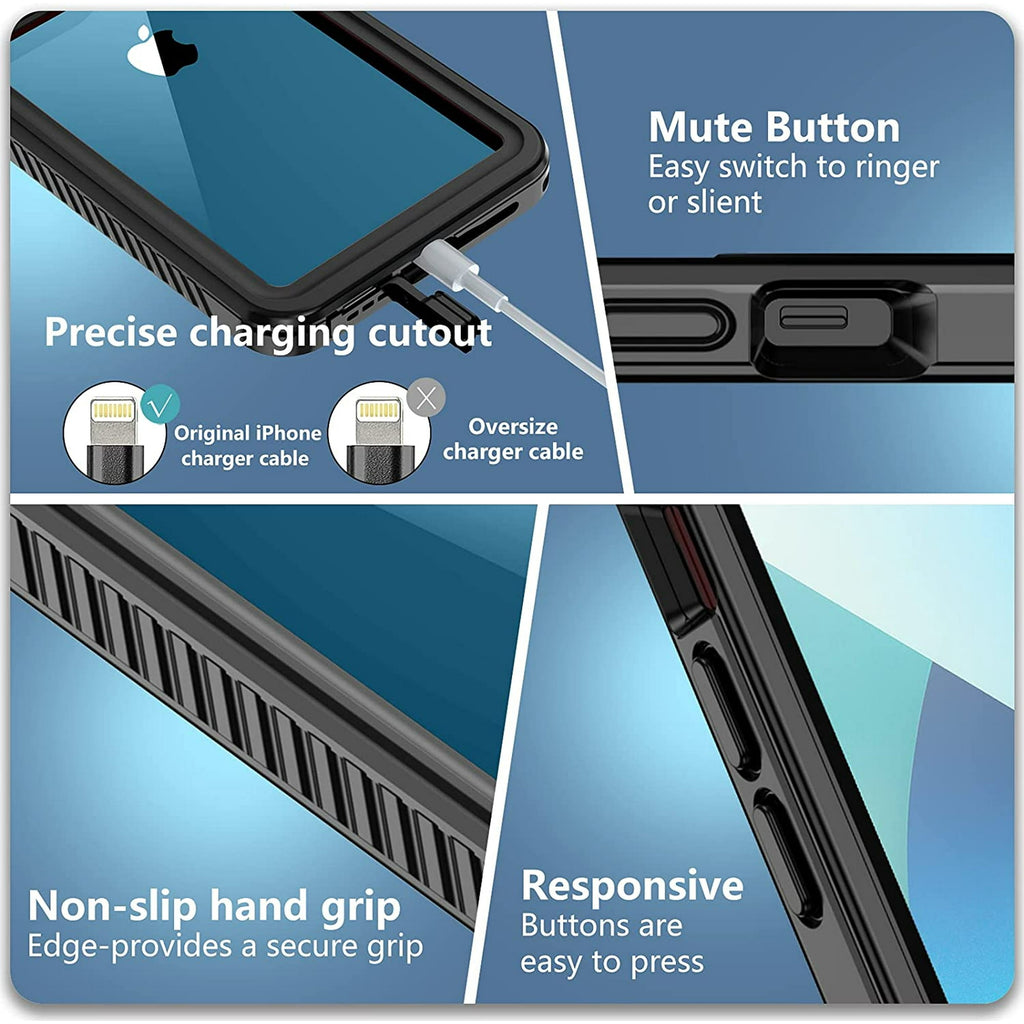 Entronix Case Compatible with iPhone 8/7/SE - IP68 Waterproof Protection