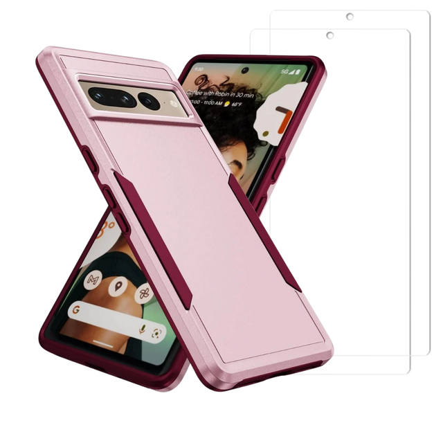 BUPixel7ProSleekPink2TGClear2Cam