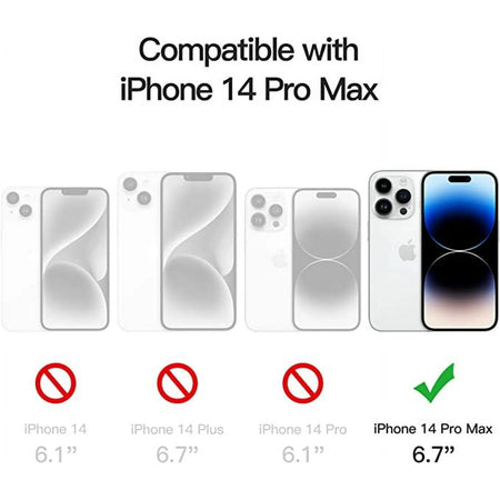 Entronix Heavy Duty Case for Apple iPhone 14 Pro Max - Triple Layer Bumper Cover, Protective Smartphone Accessories - Entronix
