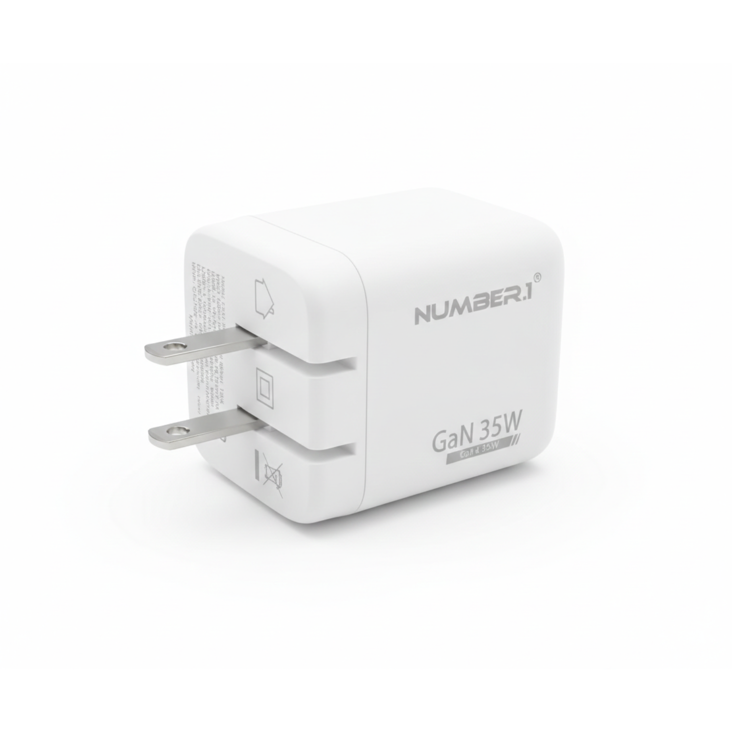 Entronix 35W Dual USB Wall Charger with USB-C - 2-Pack for iPhone, Android, and Tablets