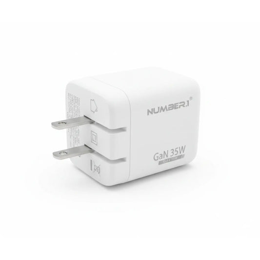 Entronix 35W Dual USB Wall Charger with USB-C - 2-Pack for iPhone, Android, and Tablets - Entronix