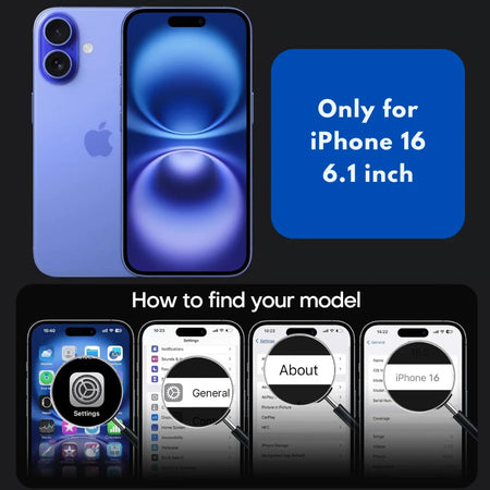 Entronix Apple iPhone 16 [Magnetic-Compatible] Case - Armor Ring, - Entro Retail