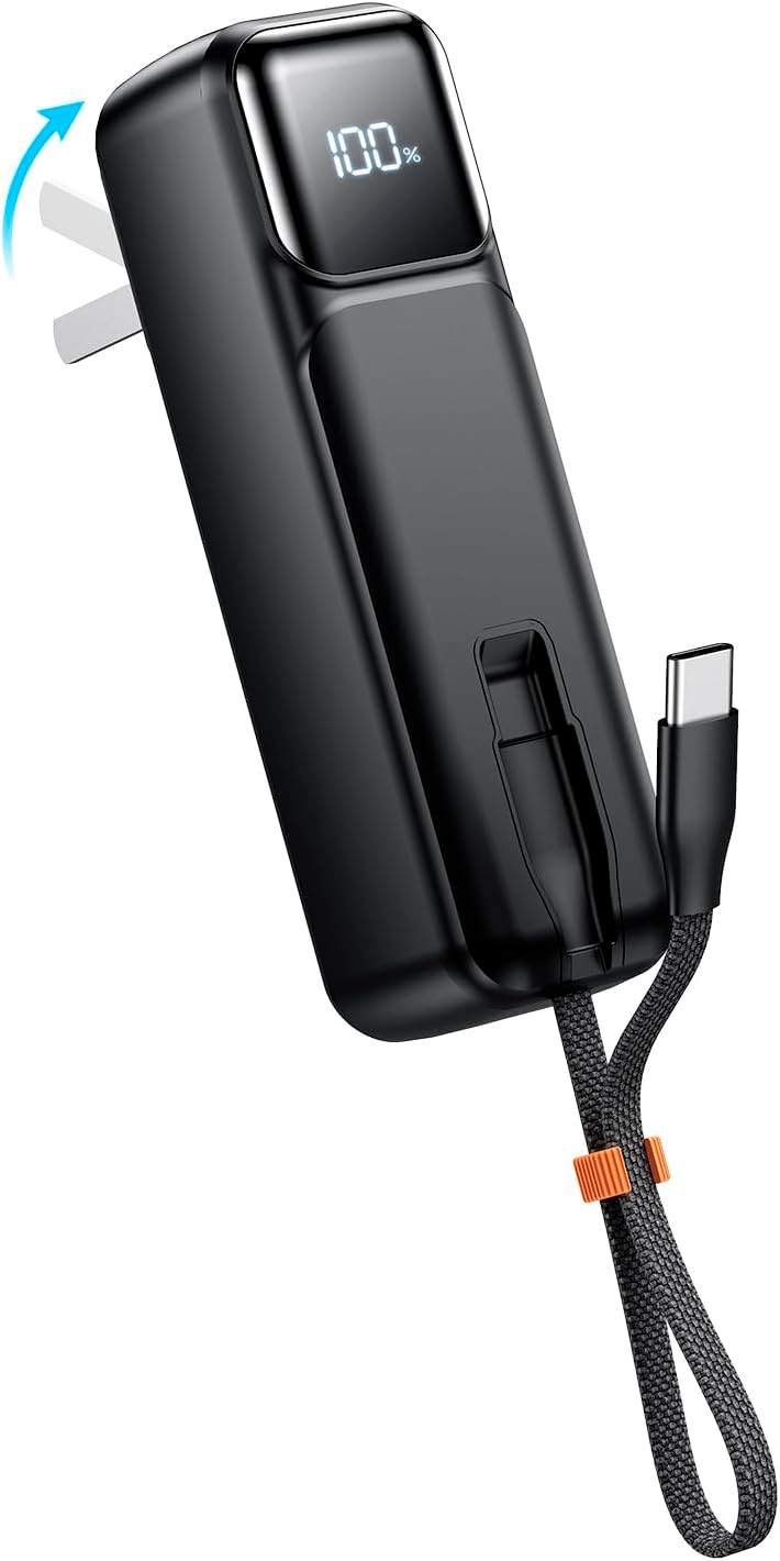 Entronix Mini Power Bank - 5000 mAh USB-C/iPhone/Android