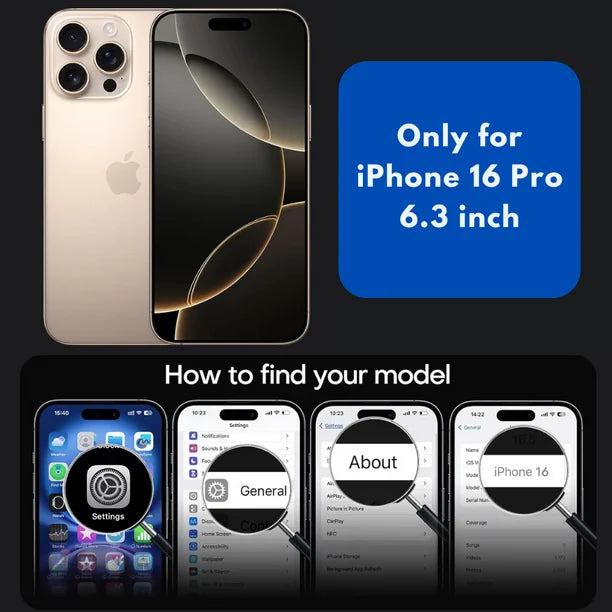 Entronix Apple iPhone 16 Pro [Magnetic-Compatible] Case - Armor Ring, - Entro Retail