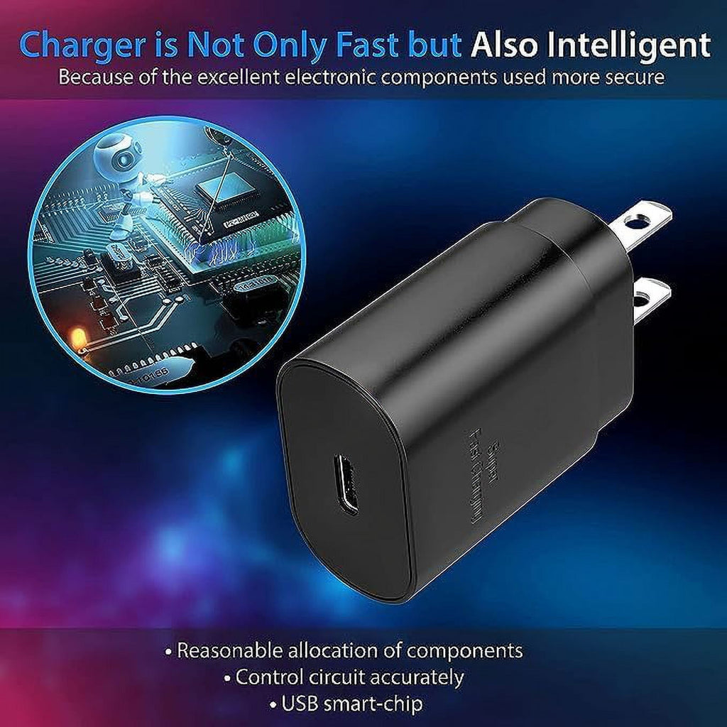 Entronix 25W USB-C Wall Charger - 2-Pack Fast Charging Adapter for iPhone, Pixel, and Galaxy