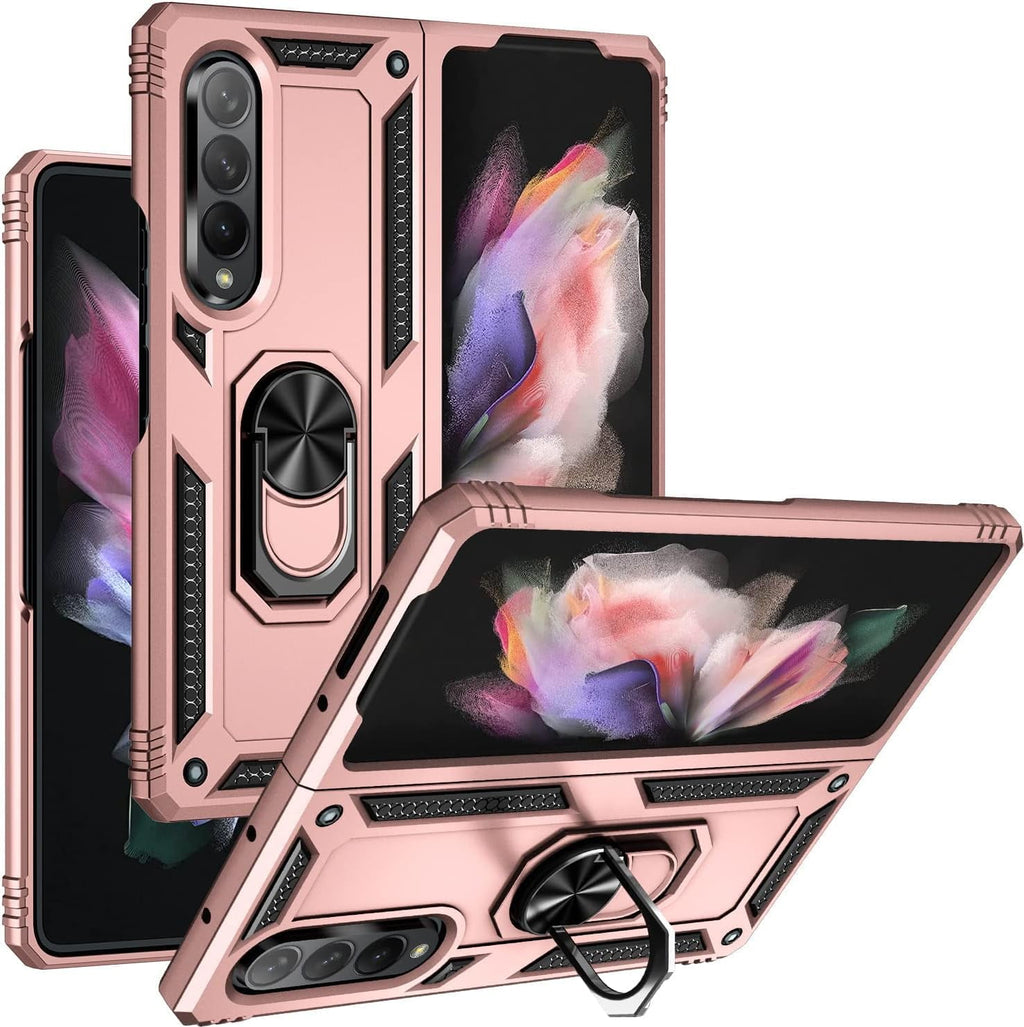 Entronix Samsung Galaxy Z Fold 3 Case - Guard Ring Holder, Dual Layer Protection - Entro Retail