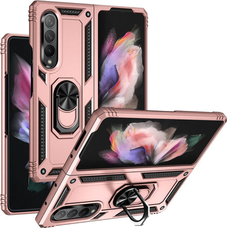 Entronix Samsung Galaxy Z Fold 4 Case - Guard Ring Holder, Dual Layer Protection - Entro Retail