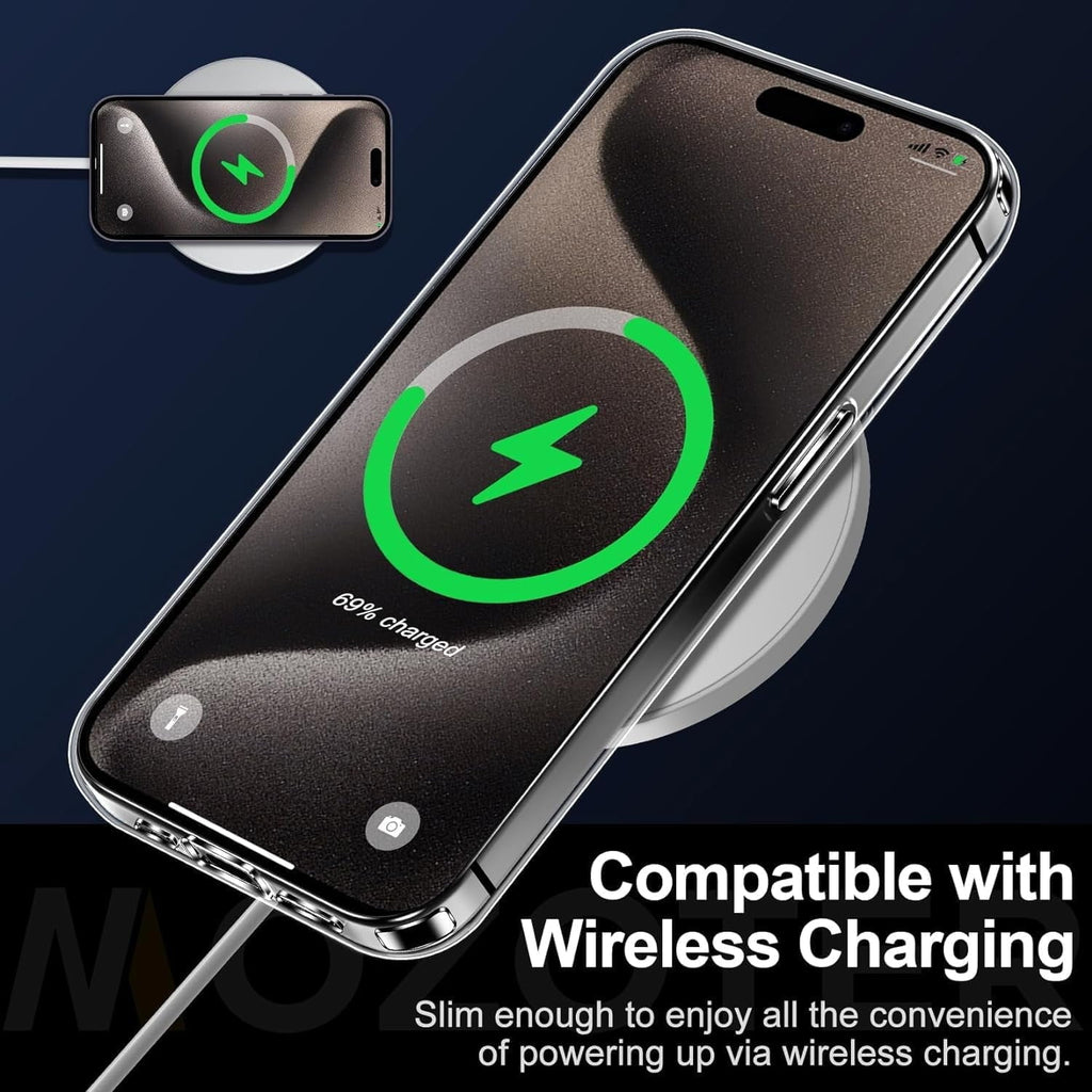 Entronix Case Compatible with iPhone 14 Pro - [Hard Back] Slim Clear