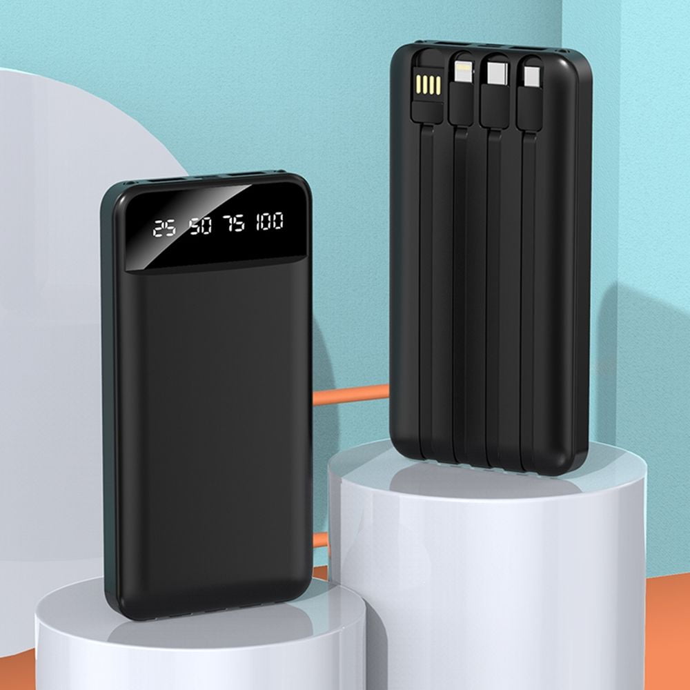 Entronix [3-in-1] Power Bank - 20000mAh Built-in Cables iPhone/Android