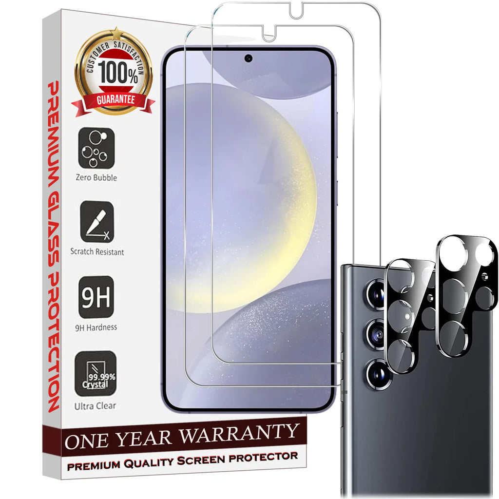 Entronix Samsung Galaxy S25 Ultra Clear Screen Protector & Camera Lens Protector - 4 Piece Combo - Entronix