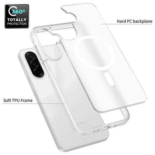 Entronix [Magnetic] Case Compatible with Galaxy A26 - [Hard Back] Clear Cover - Entronix