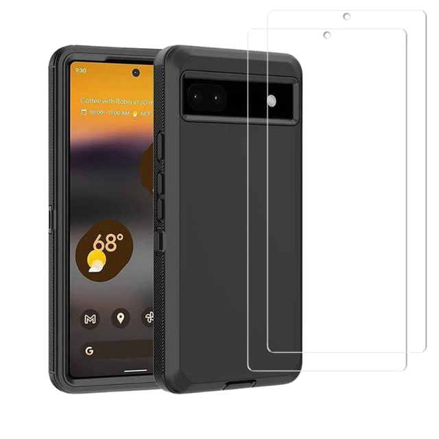 BUPixel6HeavyDutyBlack2TGClear2Cam