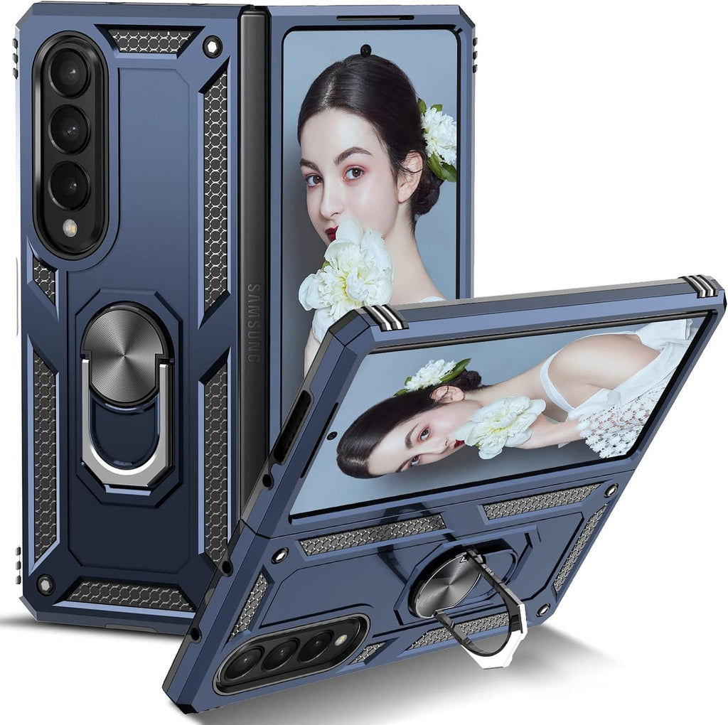 Entronix Samsung Galaxy Z Fold 4 Case - Guard Ring Holder, Dual Layer Protection - Entro Retail