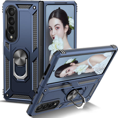 Entronix Samsung Galaxy Z Fold 4 Case - Guard Ring Holder, Dual Layer Protection - Entro Retail