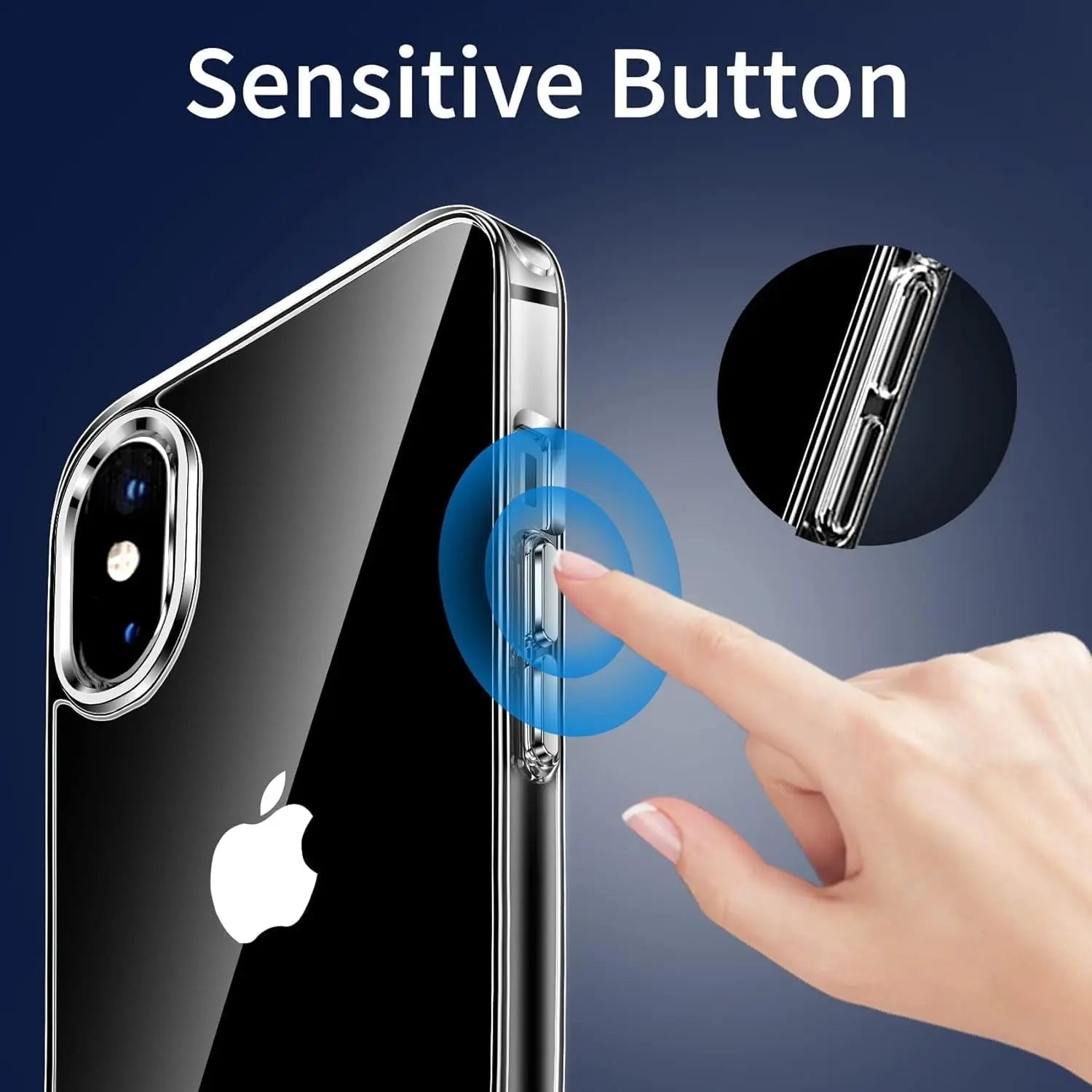 Entronix Case Compatible with iPhone X/XS - [Hard Back] Slim Clear - Entronix