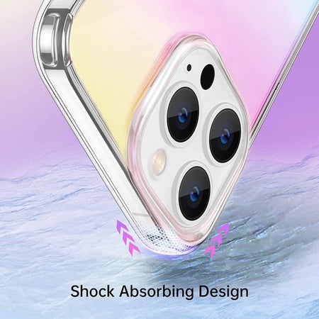Entronix Holo Clear Case for Apple iPhone 13 Pro Max, [Magnetic-Compatible] Rainbow Iridescent Bumper Cover - Entro Retail